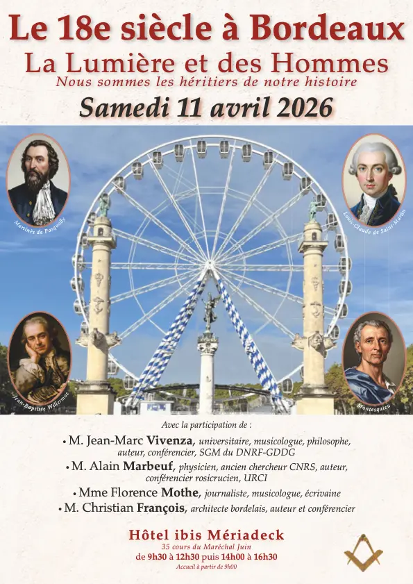 Bordeaux Willermoz Pasqually Saint-Martin Montesquieu